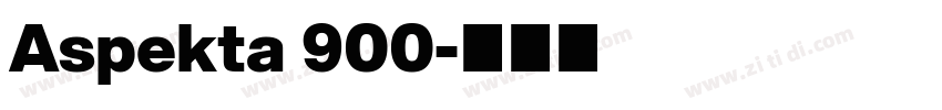 Aspekta 900字体转换